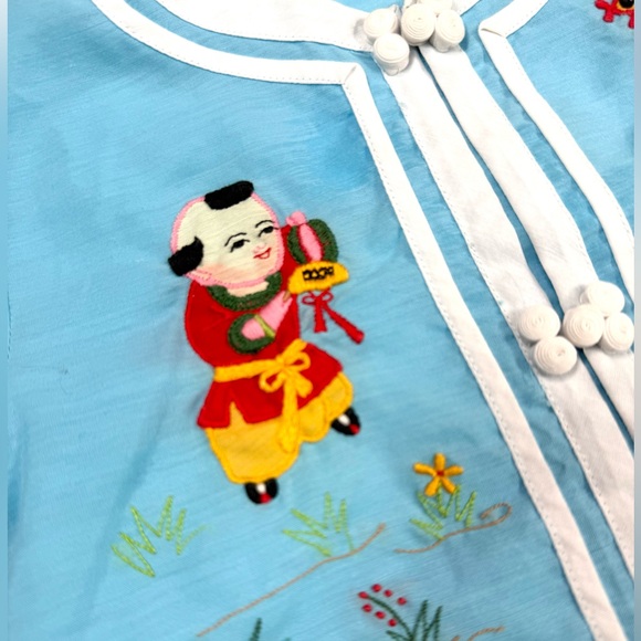 CAMELLIA LIU VINTAGE Toddler Embroidered Festival Jackets 2 Chinese Traditional - Picture 10 of 16